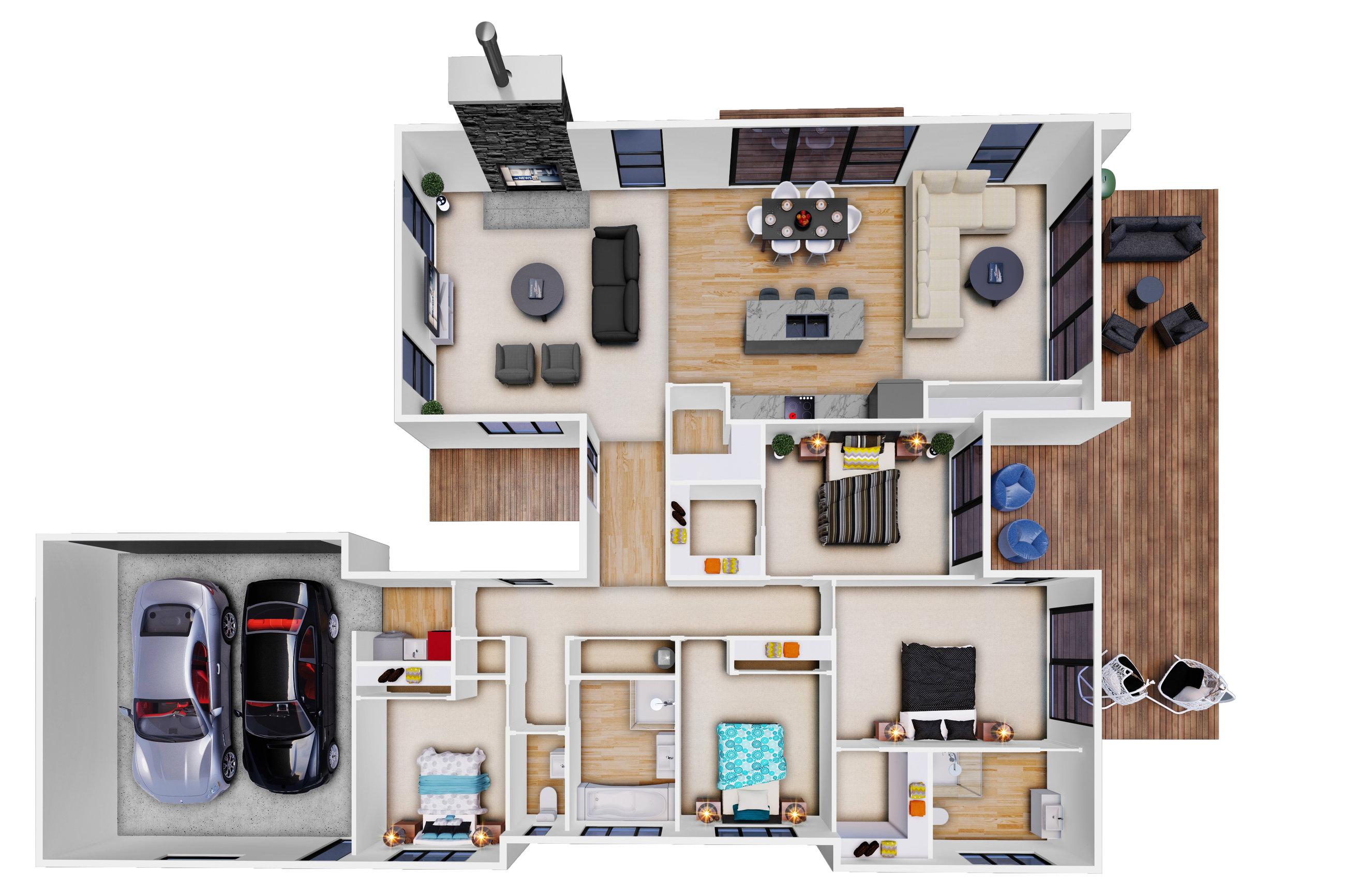 NZ218 Brookside 3D render 1